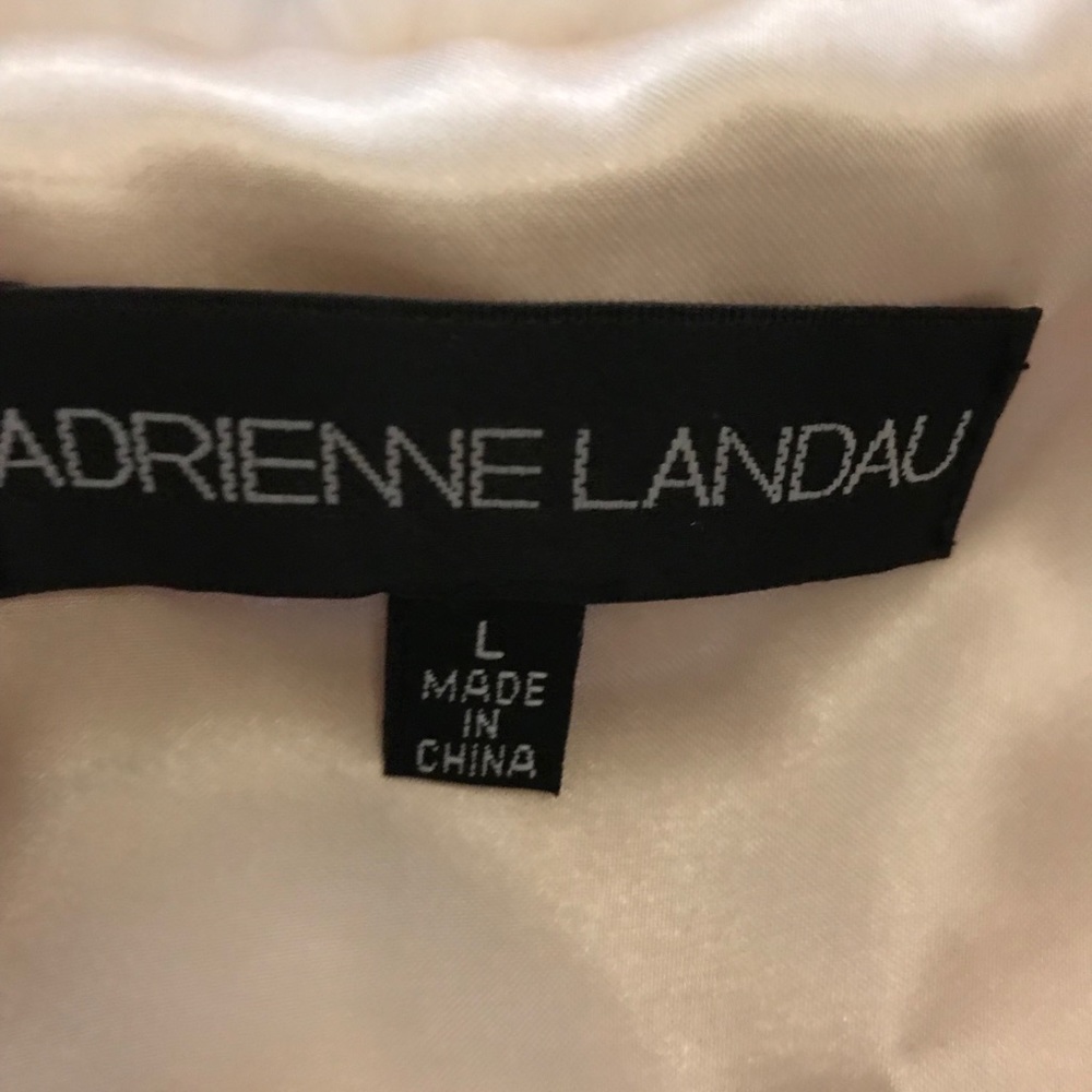 1 (L) Left❤️HP/Just In🎉 Adrienne Landau Fur Vest - Picture 4 of 6